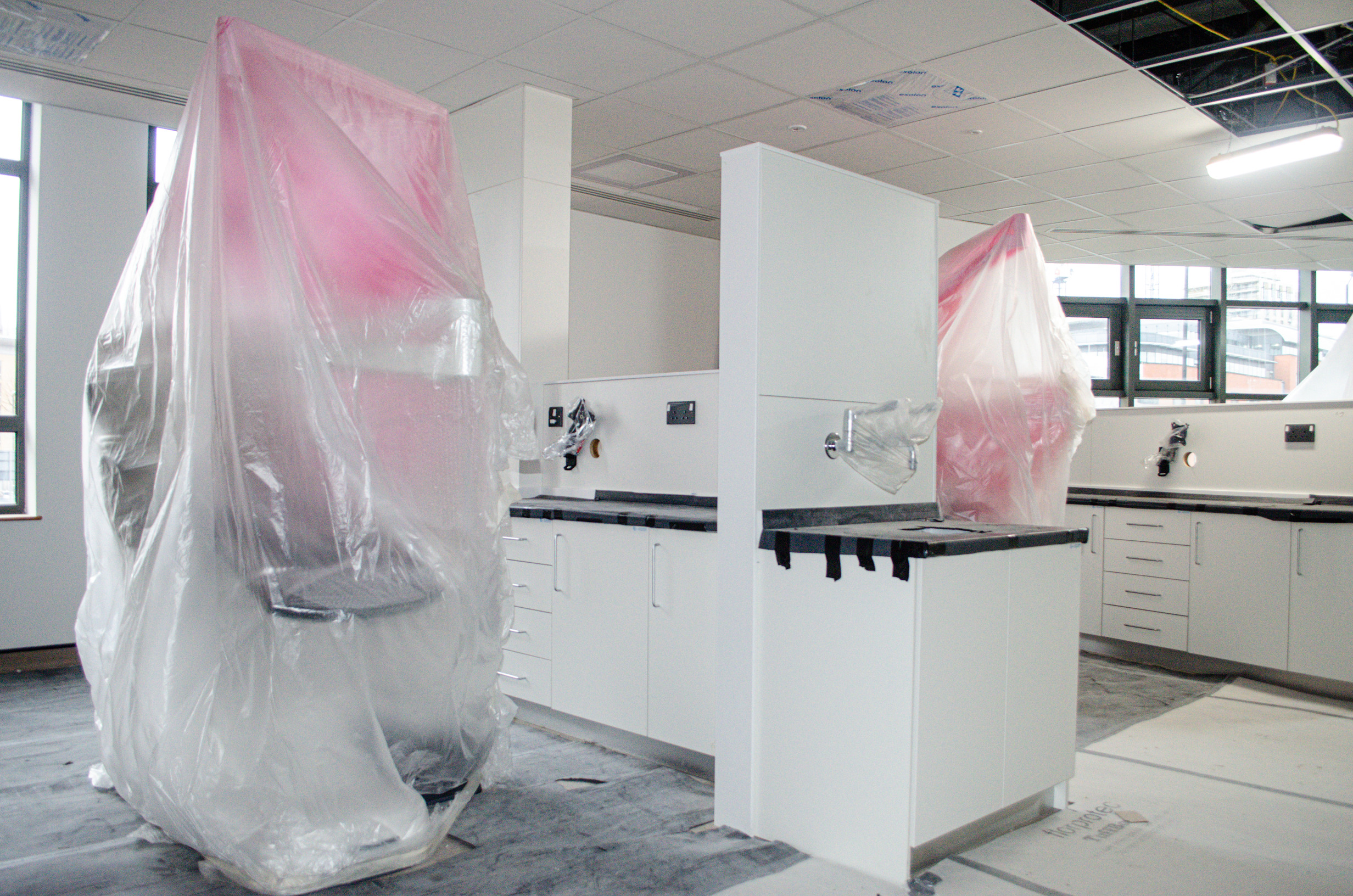 New dental bays and chairs during a tour in February